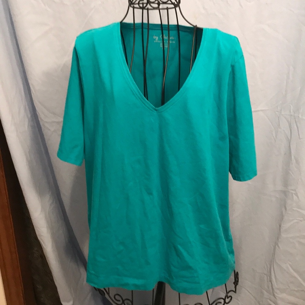 🍭By Chico’s Turquoise Tee